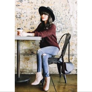 🆕 Atmosphere burgundy knit sweater